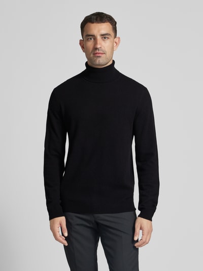 Peek & Cloppenburg MCNEALStrickpullover mit Rollkragen in black Riesige Rabatte