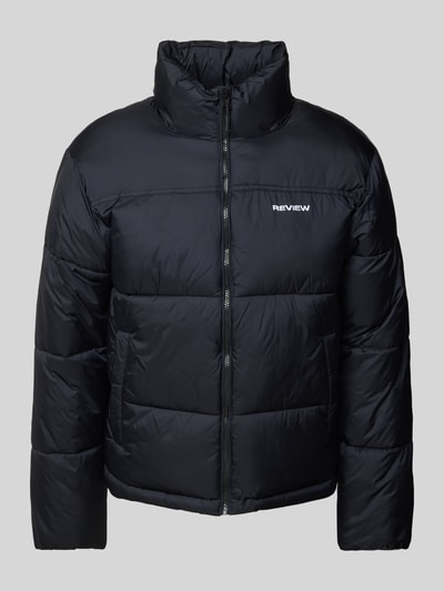 Peek & Cloppenburg REVIEWSteppjacke mit Stehkragen in black 50% Rabatt mit kostenlosem Versand