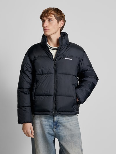 Peek & Cloppenburg REVIEWSteppjacke mit Stehkragen in black 50% Rabatt mit kostenlosem Versand