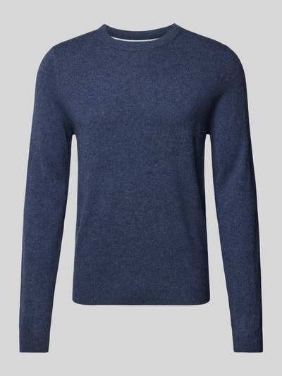 Peek & Cloppenburg MCNEALStrickpullover mit Rundhalsausschnitt in dunkelblau melange Clearance-Verkauf