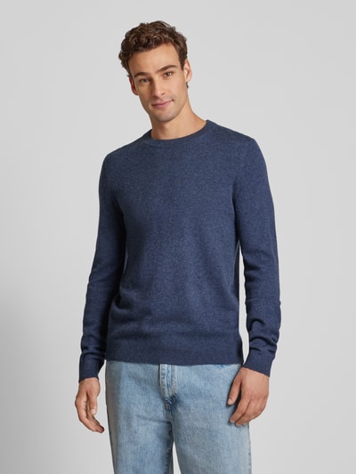 Peek & Cloppenburg MCNEALStrickpullover mit Rundhalsausschnitt in dunkelblau melange Clearance-Verkauf