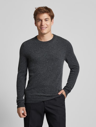 Peek & Cloppenburg MCNEALStrickpullover mit Rundhalsausschnitt in dunkelgrau melange Fabrikladen