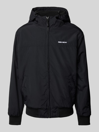 Peek & Cloppenburg REVIEWBlouson mit Eingrifftaschen Modell 'BASIC' in black Im Verkauf