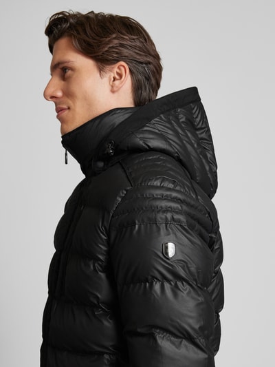 Peek & Cloppenburg WellensteynSteppjacke mit Kapuze Modell 'BLACKJACK' in black 50% Rabatt für begrenzte Zeit