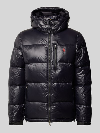 Peek & Cloppenburg Polo Ralph LaurenDaunenjacke mit Logo-Stitching Modell 'EL CAP' in black Schlussverkauf