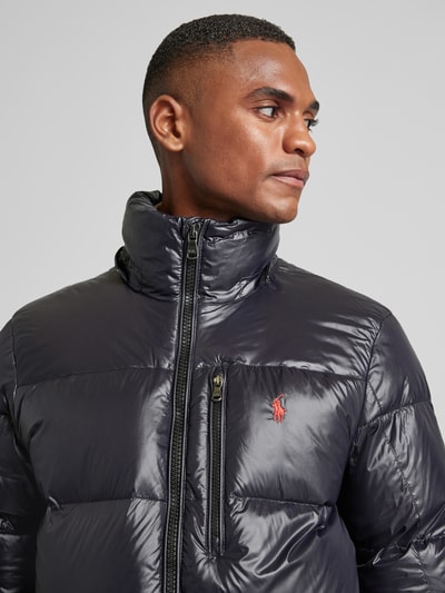 Peek & Cloppenburg Polo Ralph LaurenDaunenjacke mit Logo-Stitching Modell 'EL CAP' in black Schlussverkauf