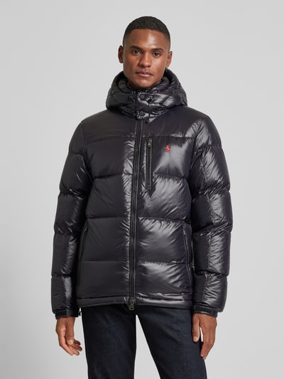 Peek & Cloppenburg Polo Ralph LaurenDaunenjacke mit Logo-Stitching Modell 'EL CAP' in black Schlussverkauf