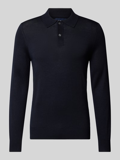 Peek & Cloppenburg Christian Berg MenSlim Fit Strickpullover mit Polokragen in marine Meist gekauft