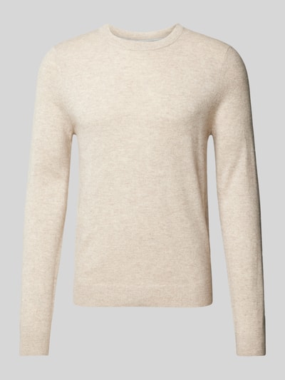 Peek & Cloppenburg MCNEALStrickpullover mit Rundhalsausschnitt in kitt melange Rabatt