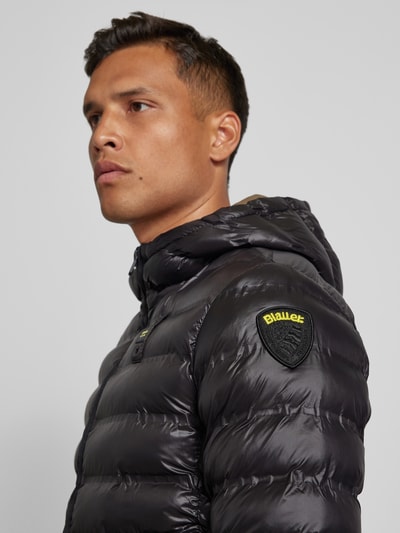 Peek & Cloppenburg Blauer UsaSteppjacke mit Zweiwege-Reißverschluss Modell 'CHARLES' in black Versandkostenfrei