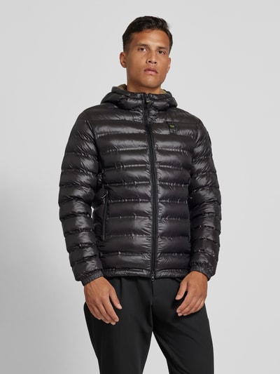 Peek & Cloppenburg Blauer UsaSteppjacke mit Zweiwege-Reißverschluss Modell 'CHARLES' in black Versandkostenfrei