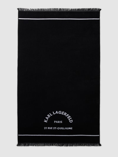 Peek & Cloppenburg Karl Lagerfeld BeachwearHandtuch mit ausgefransten Abschlüssen in black Letzter Tag