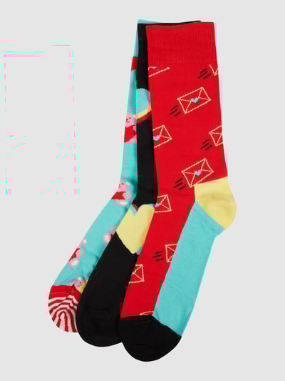Peek & Cloppenburg Happy SocksSocken im 3er-Pack in rot 50% Rabatt mit kostenlosem Versand