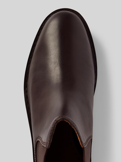 Peek & Cloppenburg Polo Ralph LaurenChelsea Boots aus Leder mit Label-Detail Modell 'TALAN' in dunkelbraun zollfrei