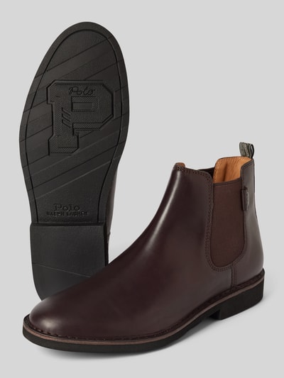Peek & Cloppenburg Polo Ralph LaurenChelsea Boots aus Leder mit Label-Detail Modell 'TALAN' in dunkelbraun zollfrei