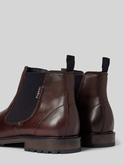 Peek & Cloppenburg bugattiChelsea Boots aus Leder mit Zugschlaufe Modell 'Bonifacio' in mittelbraun 50% Rabatt für begrenzte Zeit