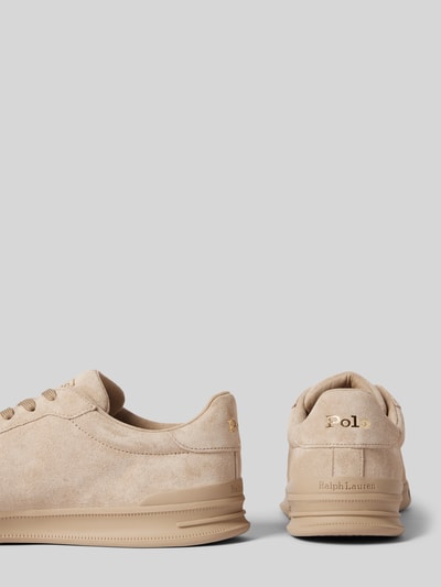 Peek & Cloppenburg Polo Ralph LaurenLedersneaker mit Logo-Prägung in beige Rabatte dieses Monats