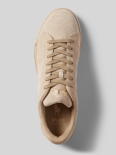 Peek & Cloppenburg Polo Ralph LaurenLedersneaker mit Logo-Prägung in beige Rabatte dieses Monats