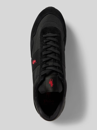 Peek & Cloppenburg Polo Ralph LaurenSneaker mit Logo-Stitching Modell 'TRAIN 89' in black Auslauf