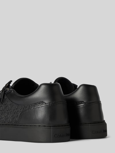 Peek & Cloppenburg CK Calvin KleinLedersneaker mit seitlichem Reißverschluss in black Verkauf