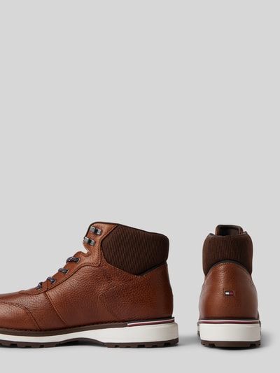 Peek & Cloppenburg Tommy HilfigerLederboots mit Label-Details in cognac Hotsell