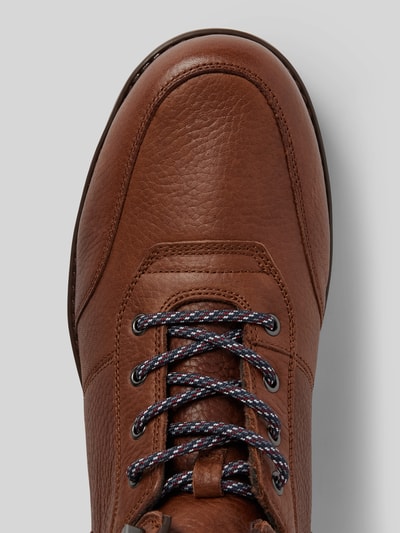 Peek & Cloppenburg Tommy HilfigerLederboots mit Label-Details in cognac Hotsell