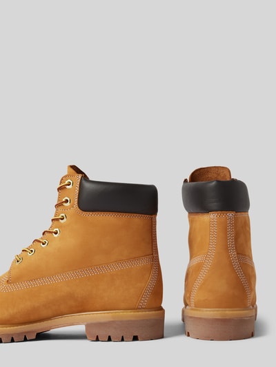Peek & Cloppenburg TimberlandSchnürboots aus Leder mit Logo-Prägung in sand Fabrikverkauf