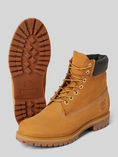 Peek & Cloppenburg TimberlandSchnürboots aus Leder mit Logo-Prägung in sand Fabrikverkauf