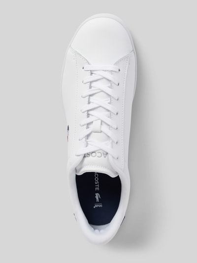 Peek & Cloppenburg LacosteLedersneaker mit Logo-Stitching Modell 'CARNABY' in weiss Limitierter Zeitrabatt