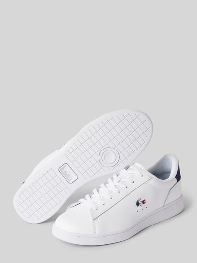 Peek & Cloppenburg LacosteLedersneaker mit Logo-Stitching Modell 'CARNABY' in weiss Limitierter Zeitrabatt