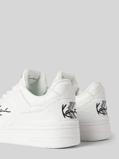 Peek & Cloppenburg KARL KANISneaker aus Leder mit Label-Stitching Modell 'KANI 89' in weiss Fabrikpreis