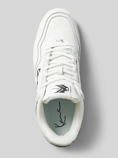 Peek & Cloppenburg KARL KANISneaker aus Leder mit Label-Stitching Modell 'KANI 89' in weiss Fabrikpreis