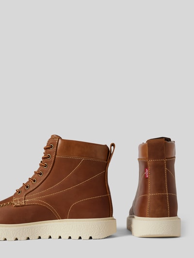 Peek & Cloppenburg Levi’s® Acc.Boots aus Leder mit Schnürung Model 'ABNER' in mittelbraun Großer Ausverkauf