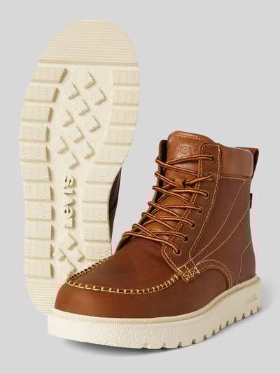 Peek & Cloppenburg Levi’s® Acc.Boots aus Leder mit Schnürung Model 'ABNER' in mittelbraun Großer Ausverkauf
