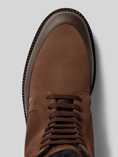 Peek & Cloppenburg JOOP! SHOESBoots mit Label-Prägung Modell 'velluto misto hektor' in mittelbraun Flash Sale