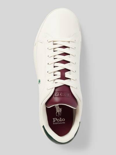 Peek & Cloppenburg Polo Ralph LaurenLedersneaker mit Logo-Stitching in weiss Osterangebot