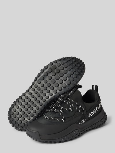 Peek & Cloppenburg Versace Jeans CoutureSneaker mit Label-Print Modell 'FONDO HYBER' in black Lagerräumung