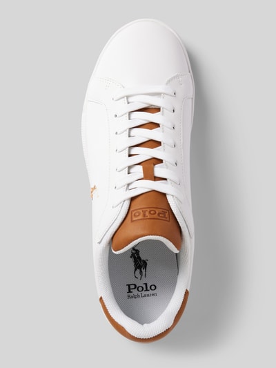Peek & Cloppenburg Polo Ralph LaurenLedersneaker mit Label-Details in weiss Heißer Verkauf