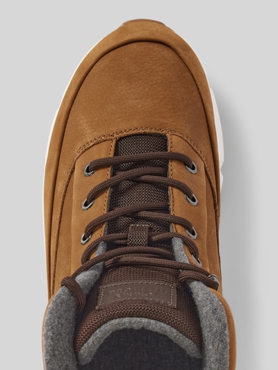 Peek & Cloppenburg Tommy HilfigerLedersneaker mit Label-Patch Modell 'WARM NUBUCK' in cognac Top Angebot