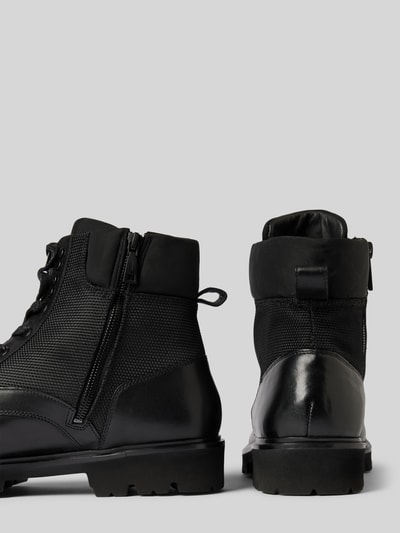 Peek & Cloppenburg JOOP! SHOESLederboots mit Zugschlaufe Modell 'tela stampa hektor' in black Zeitlich begrenztes Angebot