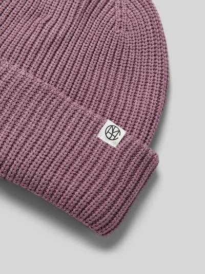 Peek & Cloppenburg MSCH CopenhagenBeanie mit Logo-Patch Modell 'Galline Rachelle' in mauve Bestseller