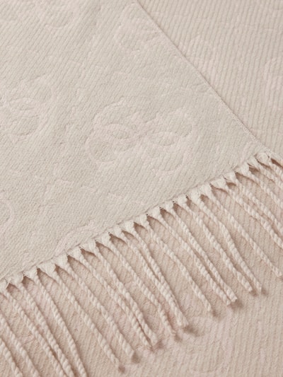 Peek & Cloppenburg GuessSchal mit Logo-Stitching in hellgrau Sonderangebote