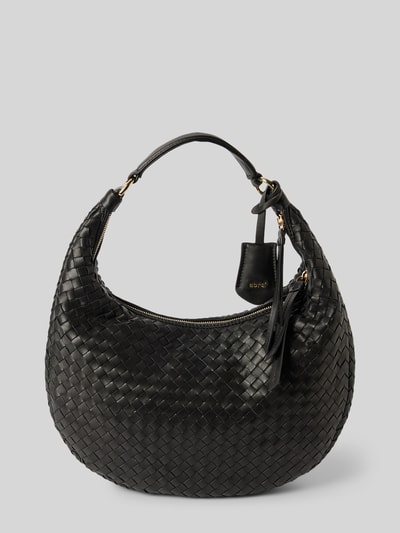 Peek & Cloppenburg AbroHandtasche in Flecht-Optik Modell 'NANA' in black Letzte 2 Tage
