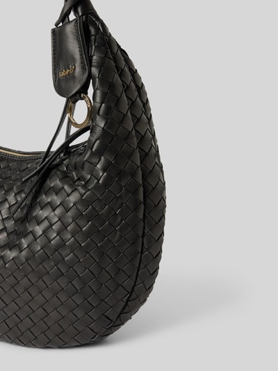 Peek & Cloppenburg AbroHandtasche in Flecht-Optik Modell 'NANA' in black Letzte 2 Tage