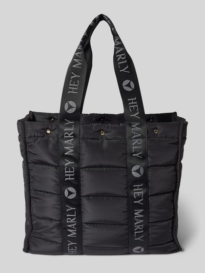 Peek & Cloppenburg Hey MarlyShopper mit Ziernähten Modell 'Best Buddy' in black Bis zu 50% Rabatt