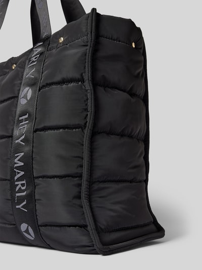 Peek & Cloppenburg Hey MarlyShopper mit Ziernähten Modell 'Best Buddy' in black Bis zu 50% Rabatt