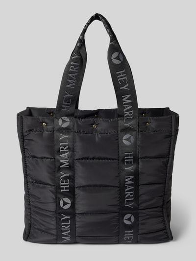 Peek & Cloppenburg Hey MarlyShopper mit Ziernähten Modell 'Best Buddy' in black Bis zu 50% Rabatt