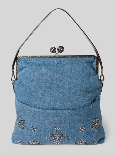 Peek & Cloppenburg Weekend Max MaraHandtasche in Denim-Optik mit Ziersteinbesatz in blau Discount Store für neue Produkte