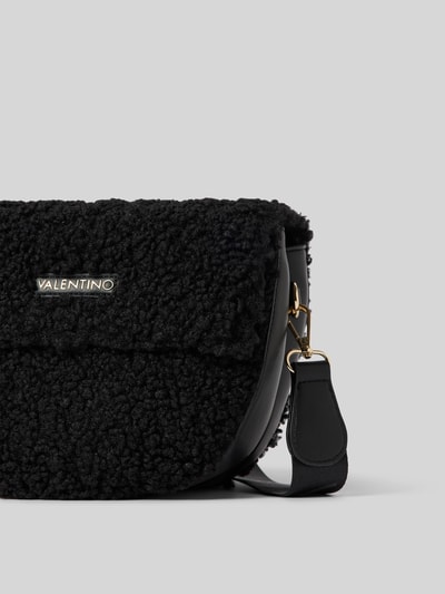 Peek & Cloppenburg VALENTINO BAGSHandtasche mit Teddyfell und Label-Applikation Modell 'SPECIAL' in black Super Rabatt