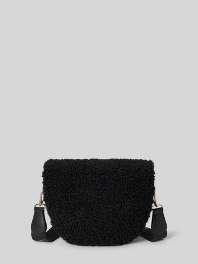 Peek & Cloppenburg VALENTINO BAGSHandtasche mit Teddyfell und Label-Applikation Modell 'SPECIAL' in black Super Rabatt